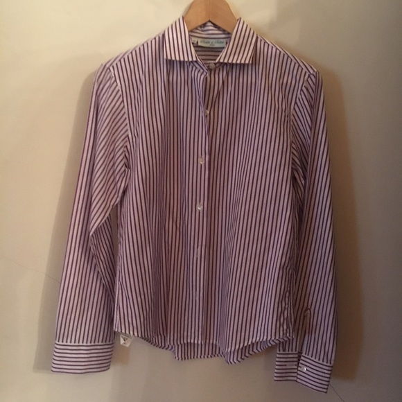 Purple and white striped shirt - Picture 4 of 5